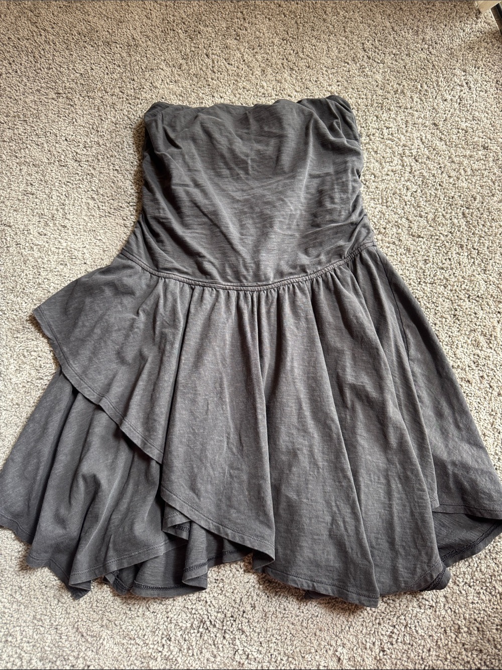 aerie Strapless handkerchief mini Dress